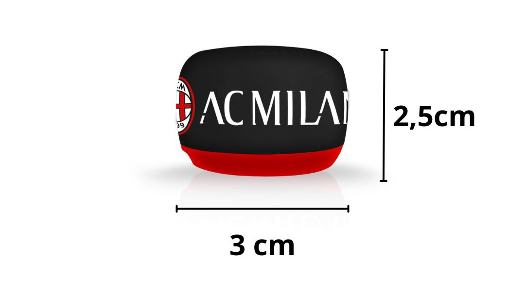apshop.it techmade mini speaker cassa bluetooth portatile tascabile con logo AS Roma AC Milan FC Inter Juventus FC